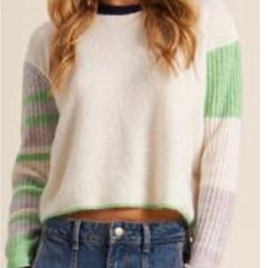 John + Jenn Brand Striped Women's Sweater Size M NWT